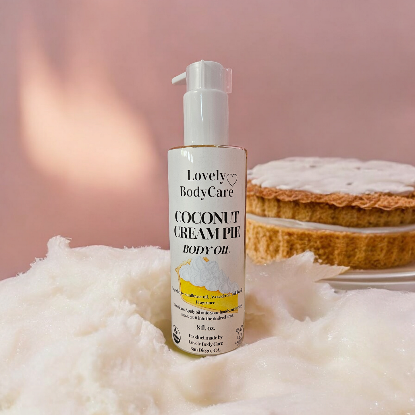 Coconut cream pie body oil