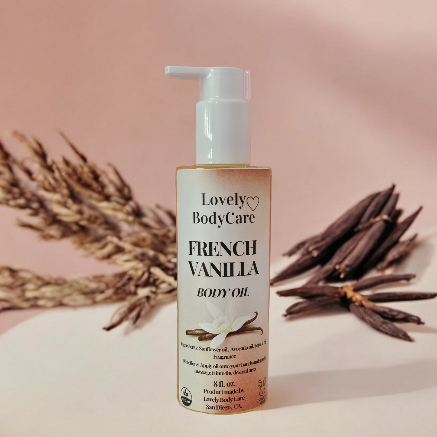 French vanilla body oil