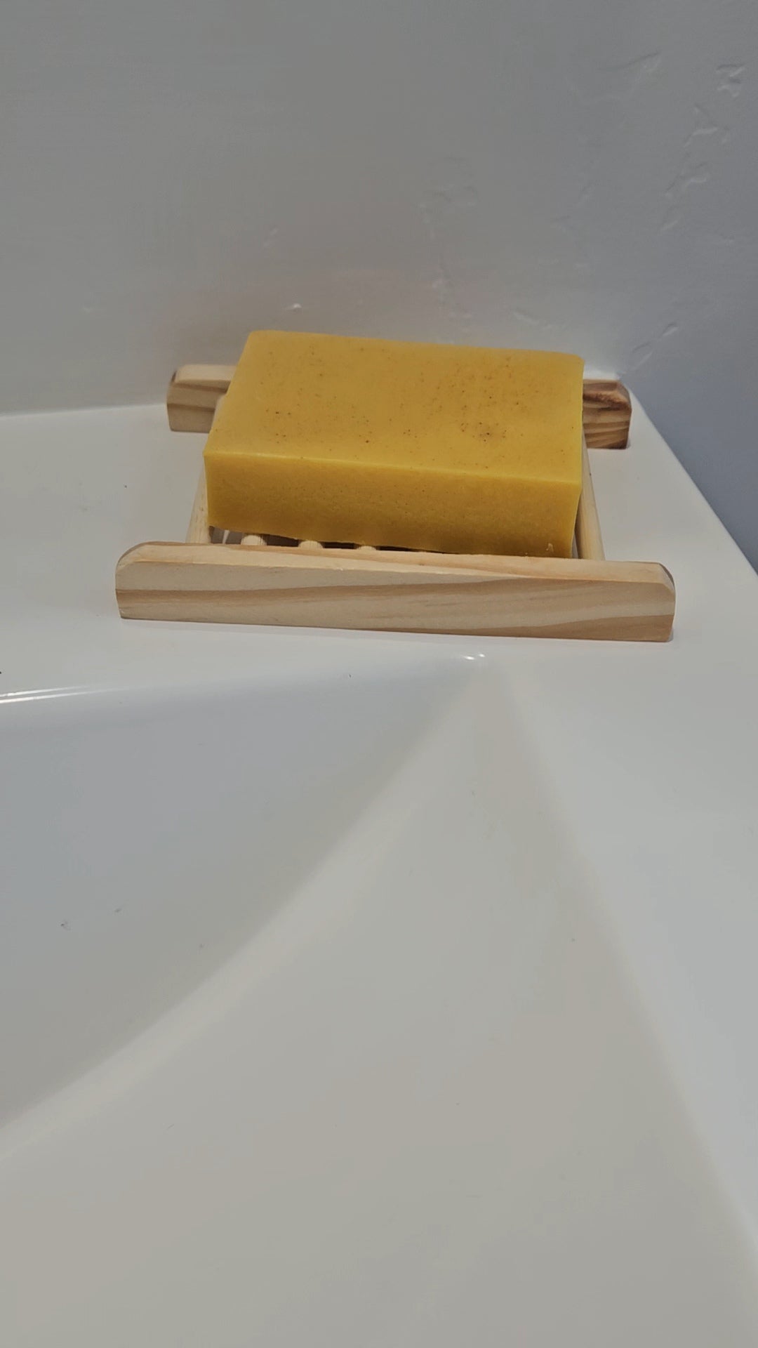 Wooden soap dish